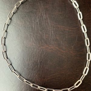 NWOT, Silver Chain Choker w/extender.